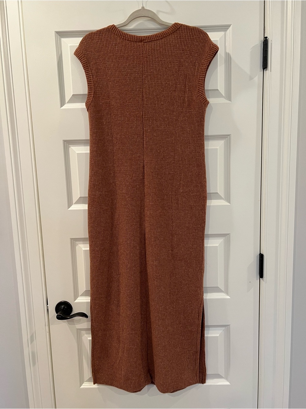 Women’s Sleeveless Maxi Dress in Rust - Picture 11 of 11